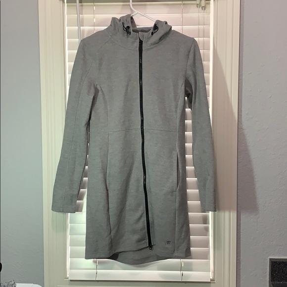 Fila Jackets & Blazers - FILA Sport Long Gray Zip-up Jacket Fila Jackets & Blazers - FILA Sport Long Gray Zip-up Jacket